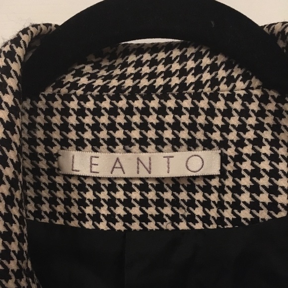 Leanto Houndstooth Wool Blazer - Picture 2 of 8